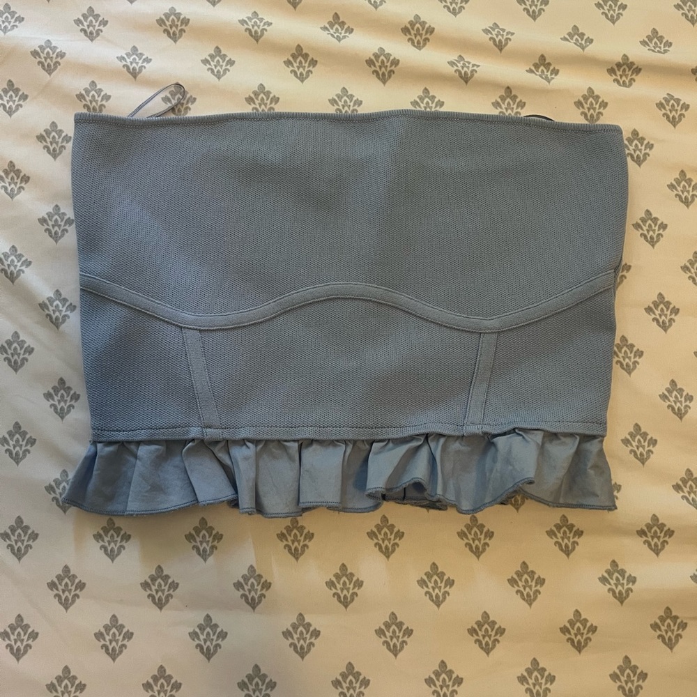 Zara strapless crop top